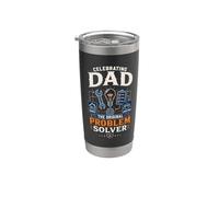 Funny Fathers Day Dad Problem Solver Stainless Steel Insulated Tumbler