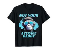 Funny Father's Day Dad's Birthday Cool Daddy Monkey T-Shirt