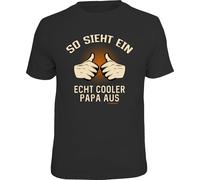 Funny Fathers Day T-Shirt - As Looks Ein Cooler Papa From - Men's Shirt Gift