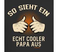 Funny Fathers Day T-Shirt - As Looks Ein Cooler Papa From - Men's Shirt Gift