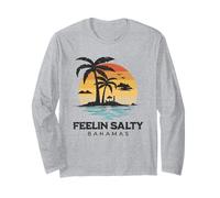 Funny Feelin Salty Beach Summer Vacation Bahamas Long Sleeve T-Shirt