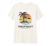 Funny Feelin Salty Beach Summer Vacation Bahamas Premium T-Shirt