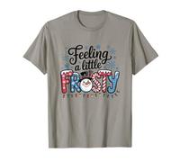 Funny Feeling Little Frosty Cute Winter Design for Kids T-Shirt