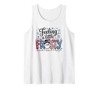 Funny Feeling Little Frosty Cute Winter Design for Kids Tank Top