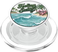 Funny Feeling Salty Axolotl Ocean Beach Vacation Salt PopSockets PopGrip for MagSafe