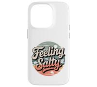 Funny Feeling Salty Retro Beach Vibes Vacation Salt Ocean Case for iPhone 14 Pro