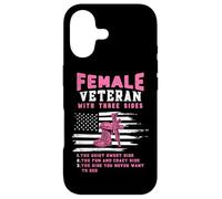 Funny Female Veteran Day Three Sides Patriotic US Flag Women Case for iPhone 17