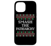 Funny Feminist Anti Patriarchy, Ugly Sweater Style Case for iPhone 15