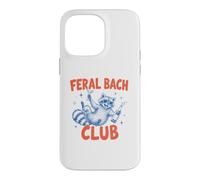 Funny Feral Bach Club Raccoon Weekend Party Animal Design Case for iPhone 14 Pro Max