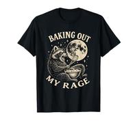 Funny Feral Raccoon Baking Out My Rage - Baking T-Shirt