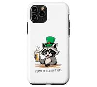 Funny Feral Raccoon Ready To Tear Sh1t Up St Patricks Case for iPhone 11 Pro