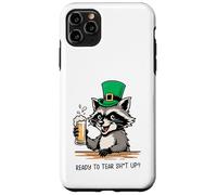 Funny Feral Raccoon Ready To Tear Sh1t Up St Patricks Case for iPhone 11 Pro Max