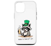 Funny Feral Raccoon Ready To Tear Sh1t Up St Patricks Case for iPhone 12/12 Pro