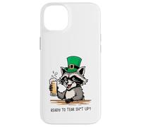 Funny Feral Raccoon Ready To Tear Sh1t Up St Patricks Case for iPhone 14 Plus