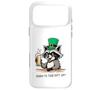 Funny Feral Raccoon Ready To Tear Sh1t Up St Patricks Case for iPhone 17 Pro Max