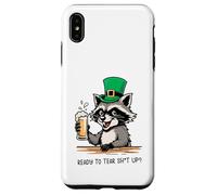 Funny Feral Raccoon Ready To Tear Sh1t Up St Patricks Case for iPhone XS Max