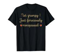 Funny Ferociously Menopausal Woman Menopause Value Graphic T-Shirt, Men, Black, L