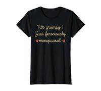 Funny Ferociously Menopausal Woman Menopause Value Graphic T-Shirt, Women, Black, M