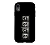 Funny ferret Photo Booth Retro Black White Sunglasses Pet Case for iPhone XR