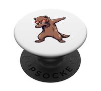 Funny Ferret Wearing Round Sunglasses In A Dab Dance PopSockets Adhesive PopGrip