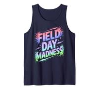 Funny Field Day Madness P.E Teacher Play On Sports Fast Tank Top