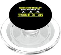 Funny Field Hockey Player Humor Weekend Forecast 100 Percent PopSockets PopGrip for MagSafe