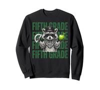 Funny Fifth Grade Feral Raccoon Teacher Back to School Sweatshirt