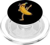 Funny Fighting Banana - Kung Fu Ninja PopSockets PopGrip for MagSafe