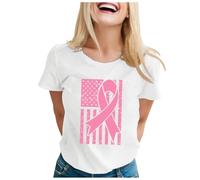 Funny Fighting Cancer T-Shirt Heart Pink Ribbon Tshirt This is My Cancer Fighting Shirt T-Shirt Research Tops Tshirt Women Pink T Shirts for Women UK Breast Gifts for (White,S)