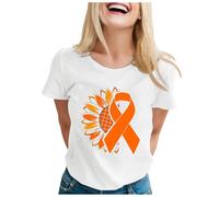 Funny Fighting Cancer T-Shirt Ribbon Shirt This is My Cancer Fighting Shirt T-Shirt Research Tops Race for Life Research Shirts for Women Pink October October Family (White,XL)