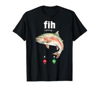 Funny Fih Calling Decline Accept Phone Call, Funny Fish Value Graphic T-Shirt