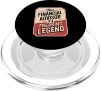 Funny Financial Advisor Legend Retro Vintage Saying PopSockets PopGrip for MagSafe