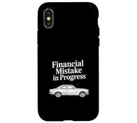 Funny Financial Mistake in Progress Vintage Car Case for iPhone X/XS