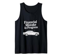 Funny Financial Mistake in Progress Vintage Car Tank Top