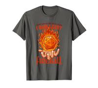 Funny Fireball Wizard Joke Mage Sorcerer Warlock Funny RPG T-Shirt