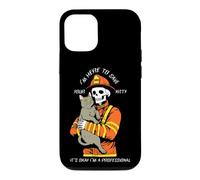 Funny Firefighter Skeleton I'm Here To Save Your Kitty Case for iPhone 12/12 Pro
