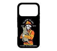 Funny Firefighter Skeleton I'm Here To Save Your Kitty Case for iPhone 17 Pro