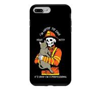 Funny Firefighter Skeleton I'm Here To Save Your Kitty Case for iPhone 7 Plus/8 Plus