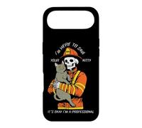 Funny Firefighter Skeleton I'm Here To Save Your Kitty Case for iPhone Air