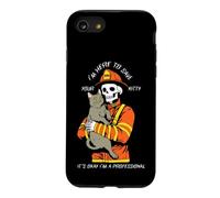 Funny Firefighter Skeleton I'm Here To Save Your Kitty Case for iPhone SE (2020) / 7/8