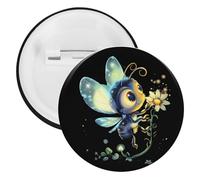 Funny Firefly Bugs Insects Buttons Pin Badges Tinplate Lapel Pins Crafts for Shirts Clothes Bag Accessory 20PCS