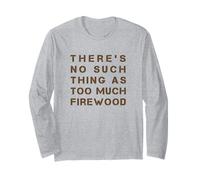 Funny Firewood Homesteading Lumberjack Off-Grid Long Sleeve T-Shirt