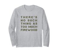 Funny Firewood Homesteading Lumberjack Off-Grid Long Sleeve T-Shirt