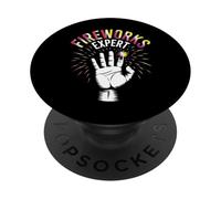 Funny Fireworks Expert Accident Gag Design PopSockets Adhesive PopGrip