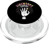 Funny Fireworks Expert Accident Gag Design PopSockets PopGrip for MagSafe