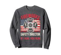 Funny FIREWORKS SAFETY DIRECTOR Bang Gang Pyro Tech Dad Joke Sweatshirt