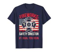 Funny Fireworks Safety Director Bang Gang Pyro Tech Dad Joke T-Shirt
