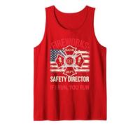 Funny Fireworks Safety Director Bang Gang Pyro Tech Dad Joke Tank Top