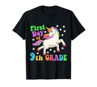 Funny First Day Of Ninth Grade Unicorn Back To School Kids T-Shirt