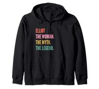 Funny First Name Design for Women - Elliot Zip Hoodie